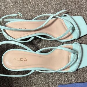 ALDO Women's Light Blue Strappy Heels
